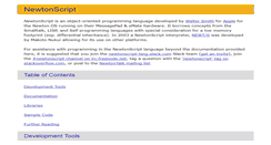 Desktop Screenshot of newtonscript.org