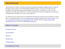 Tablet Screenshot of newtonscript.org